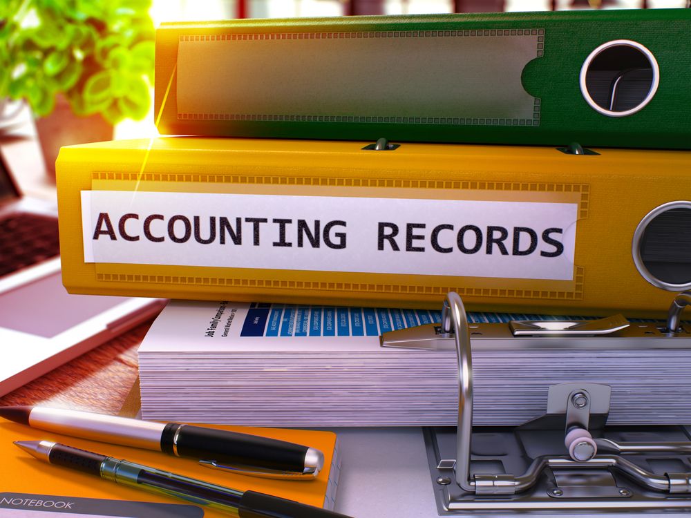 Image of accounting records for nonprofit
